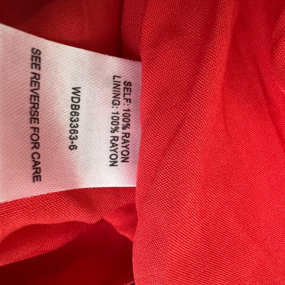 Lost + Wander Red Floral Smocked Midi Dress NWT Size XS Boho Romantic - Picture 11 of 16